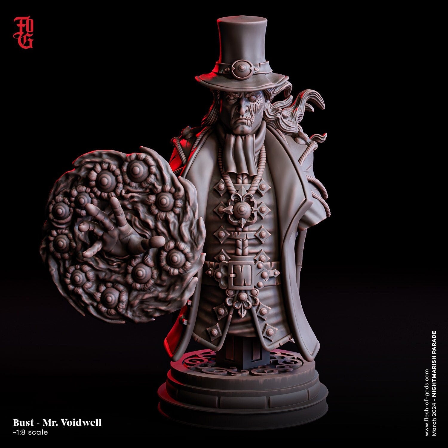 Mr Voidwell (Bust) - The Nightmarish Parade (sculpted by Flesh of Gods miniatures)