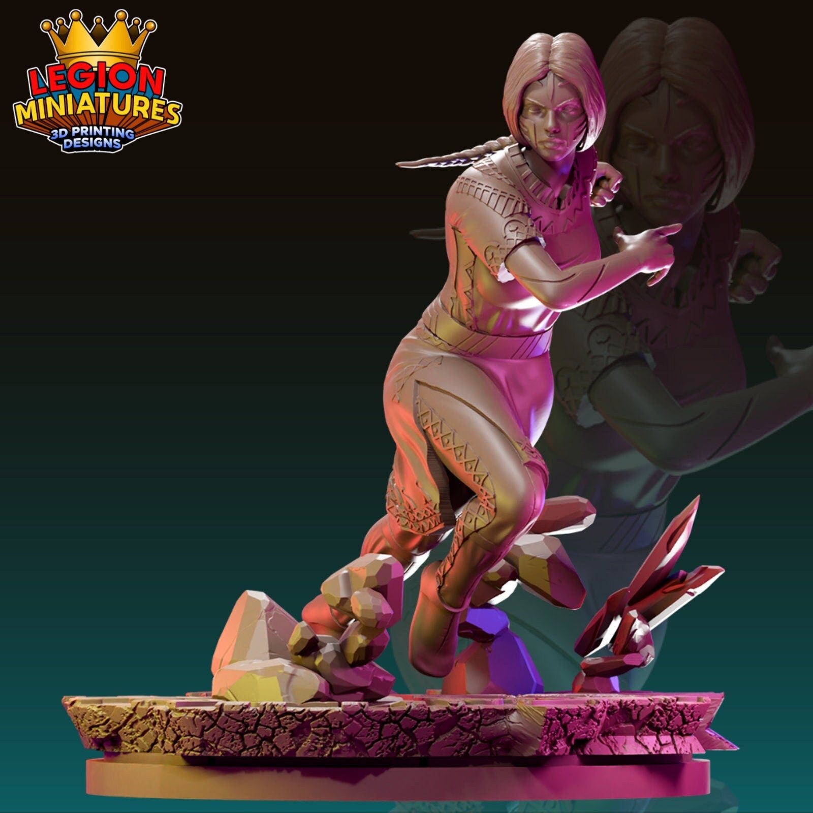Kahhori Fan-Art 40mm Miniature (Sculpted by Legion Miniatures) (Crisis Protocol Proxy/Alternative)