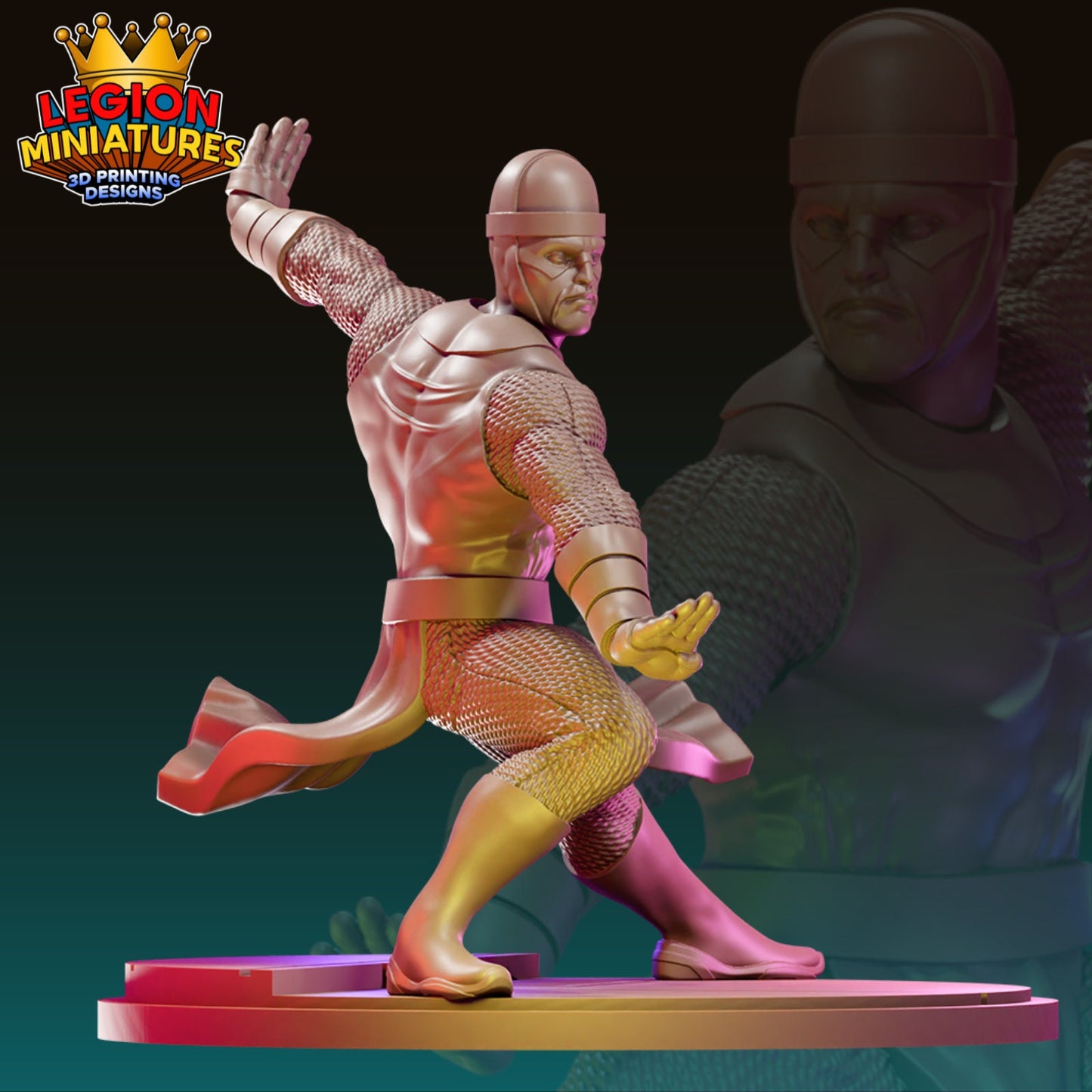 Karnak Fan-Art 40mm Miniature (Sculpted by Legion Miniatures) (Crisis Protocol Proxy/Alternative)