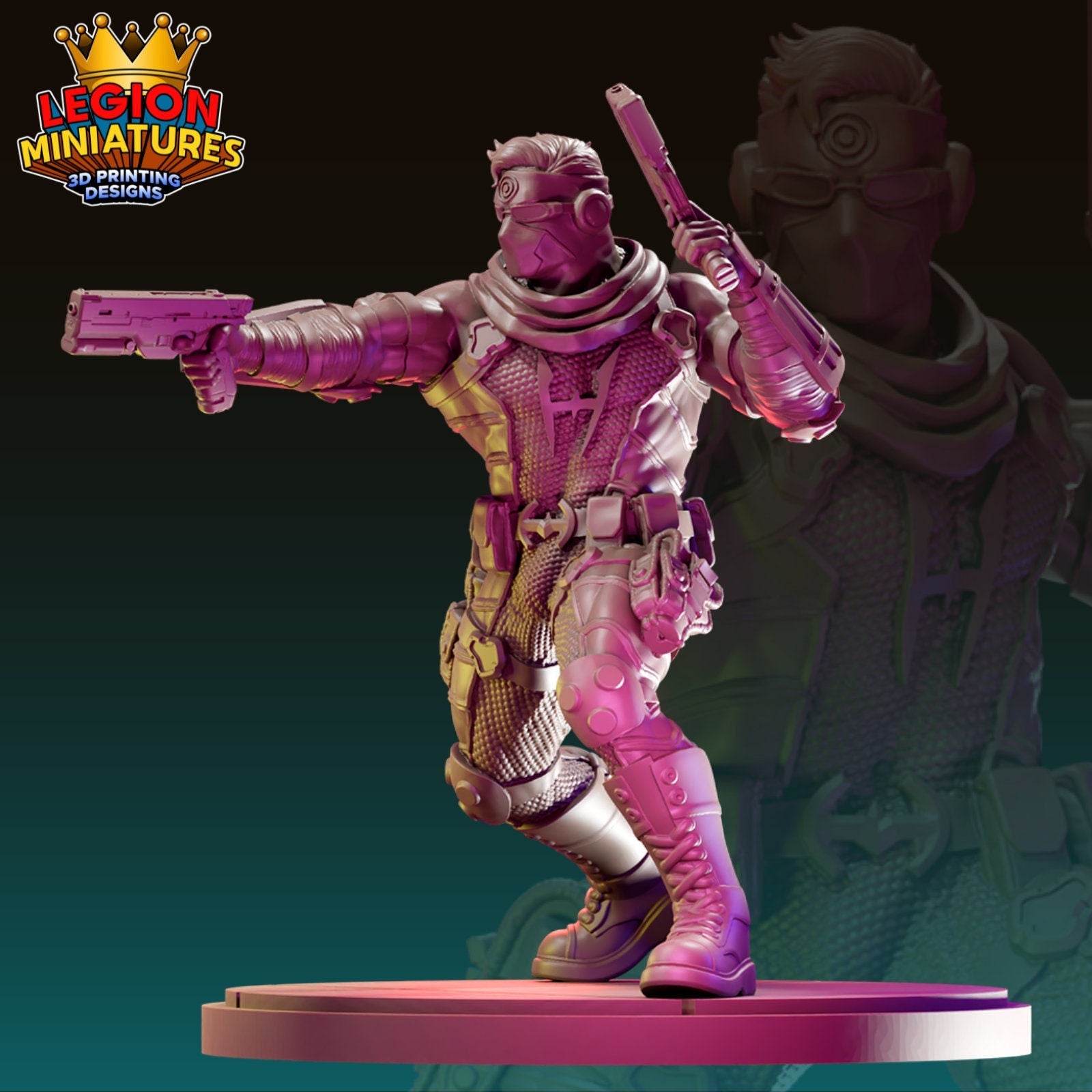 Ultimate Hawkeye Fan-Art 40mm Miniature (Sculpted by Legion Miniatures) (Crisis Protocol Proxy/Alternative)