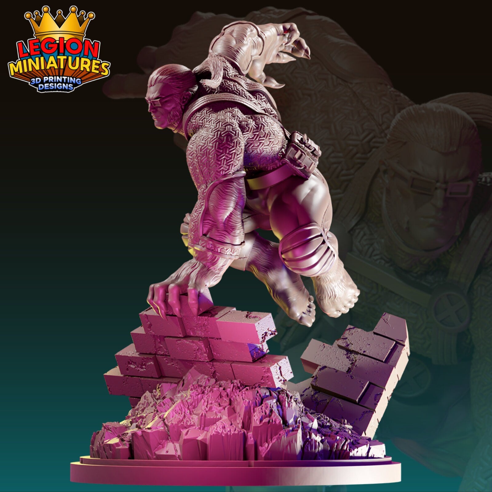 Ultimate Beast Fan-Art 40mm Miniature (Sculpted by Legion Miniatures) (Crisis Protocol Proxy/Alternative)