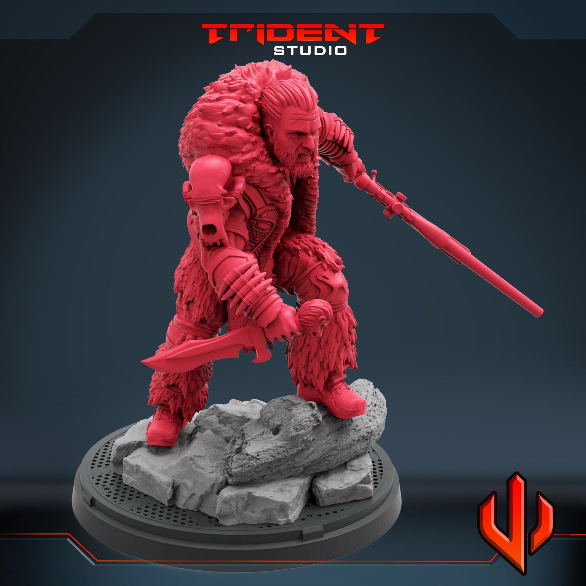 Kraven (Fan art sculpted by Trident Studio) (Crisis Protocol Proxy/Alternative)