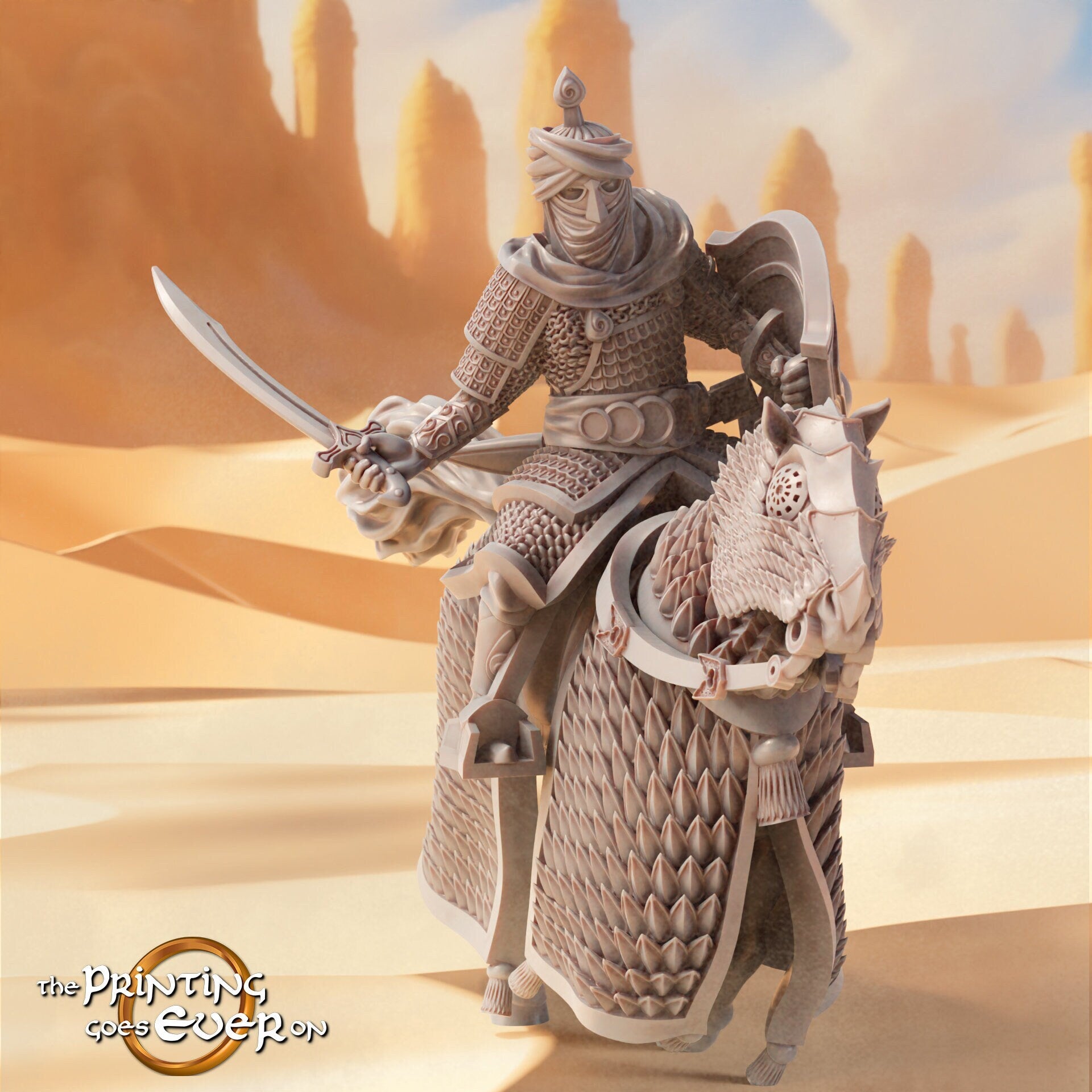 Easterner Cataphract C (sculpted by Print Goes Ever On)