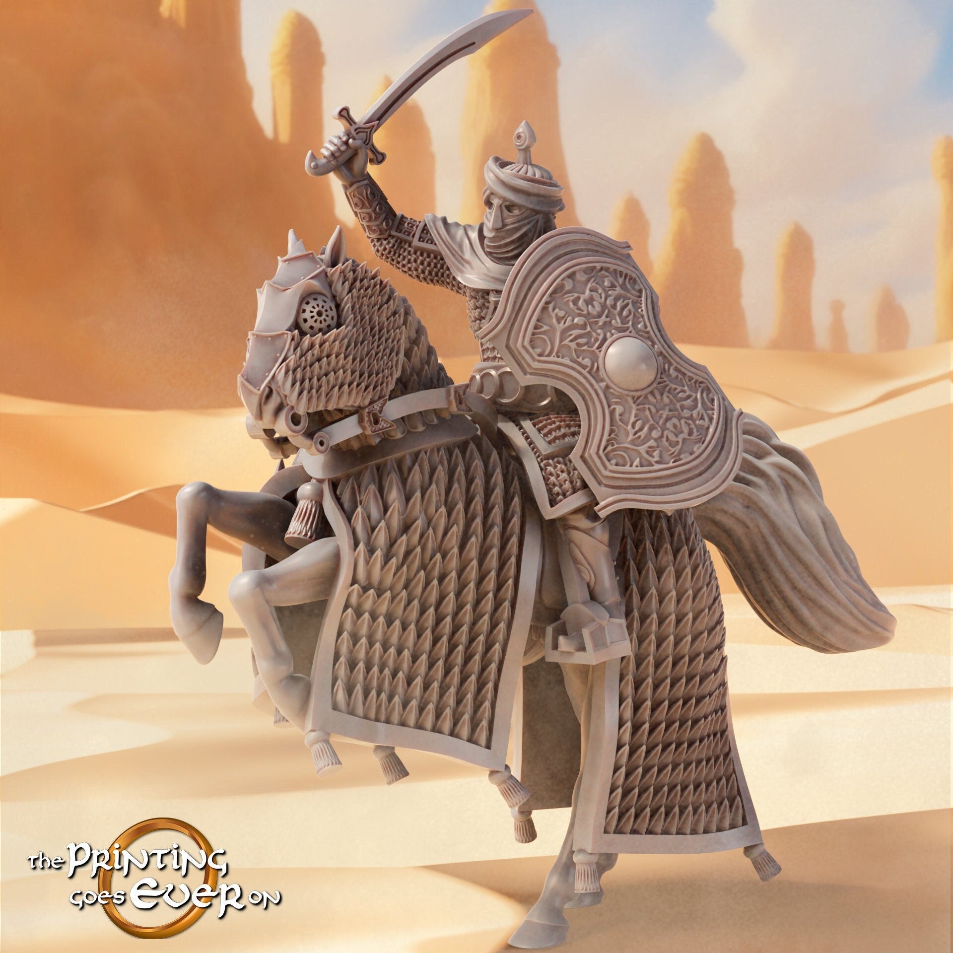 Easterner Cataphract D (sculpted by Print Goes Ever On)