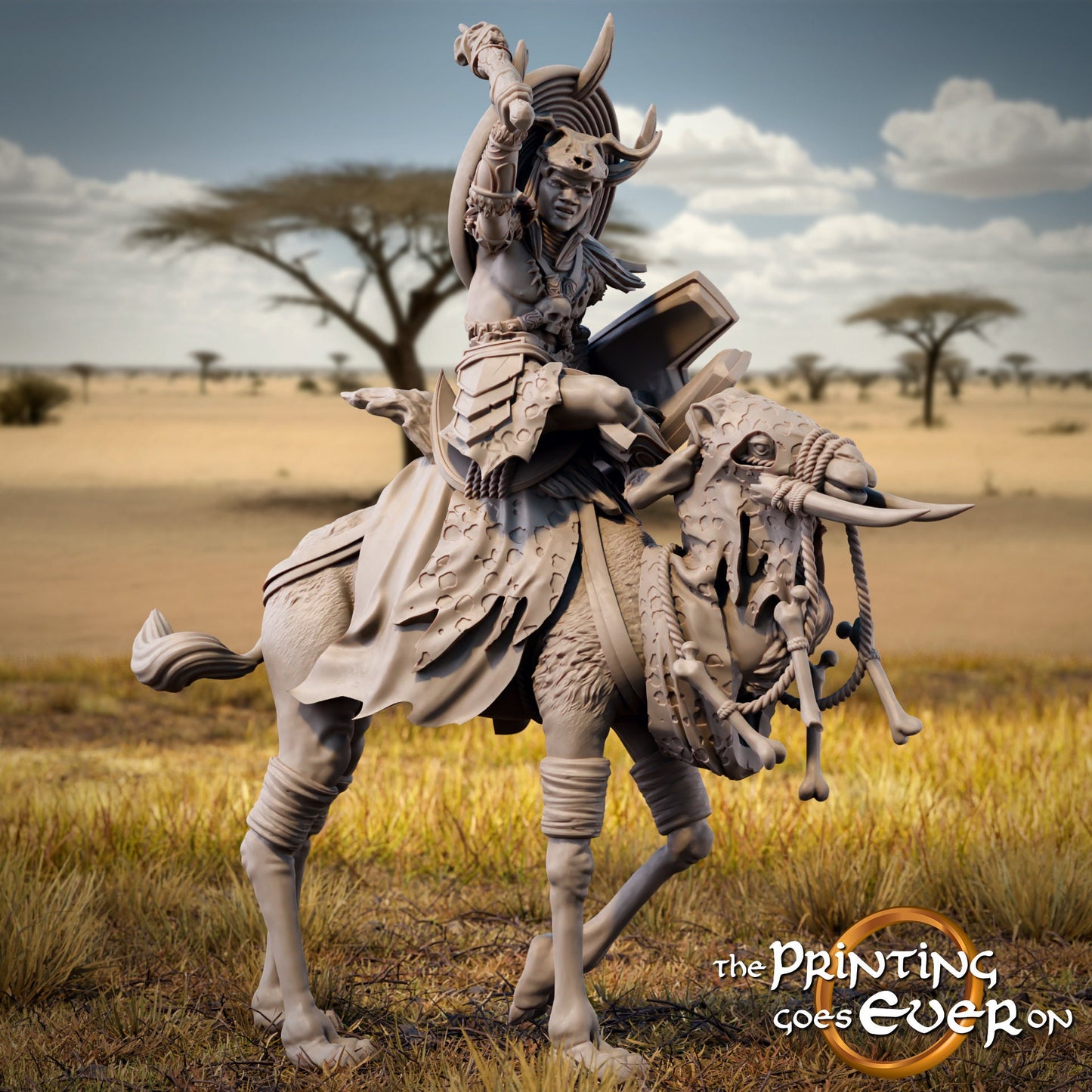 Tribal Warleader (sculpted by Print Goes Ever On)