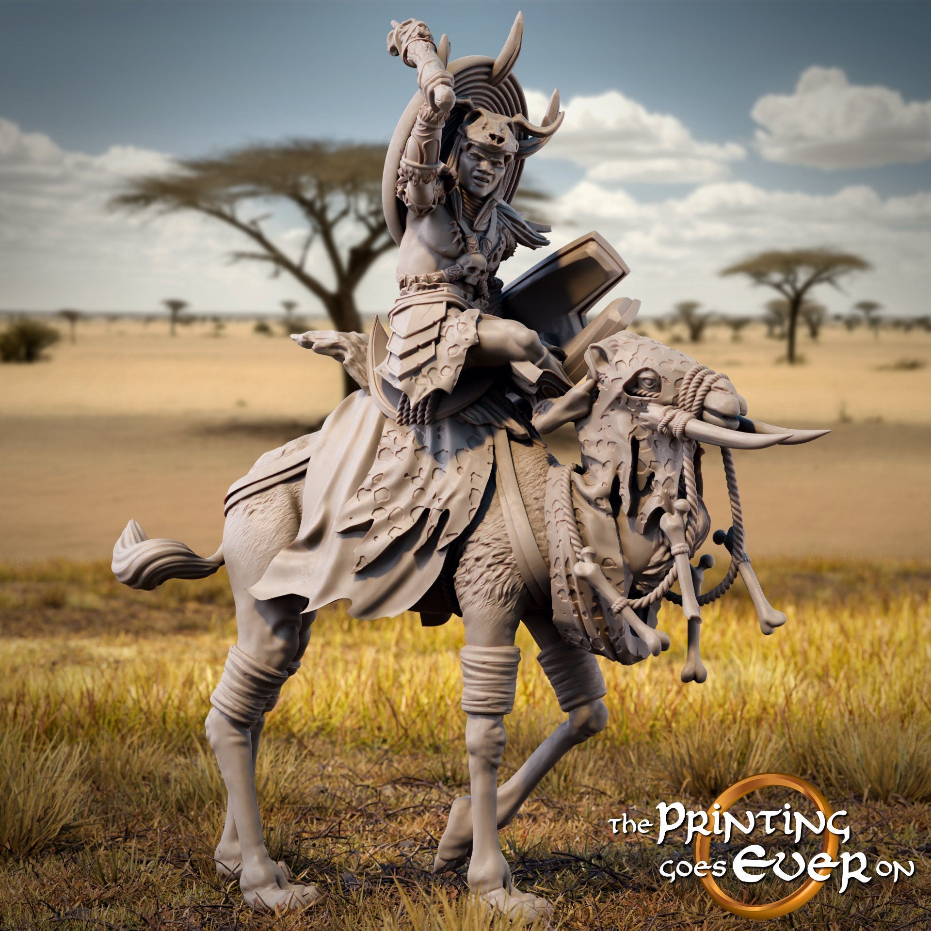 Tribal Warleader (sculpted by Print Goes Ever On)