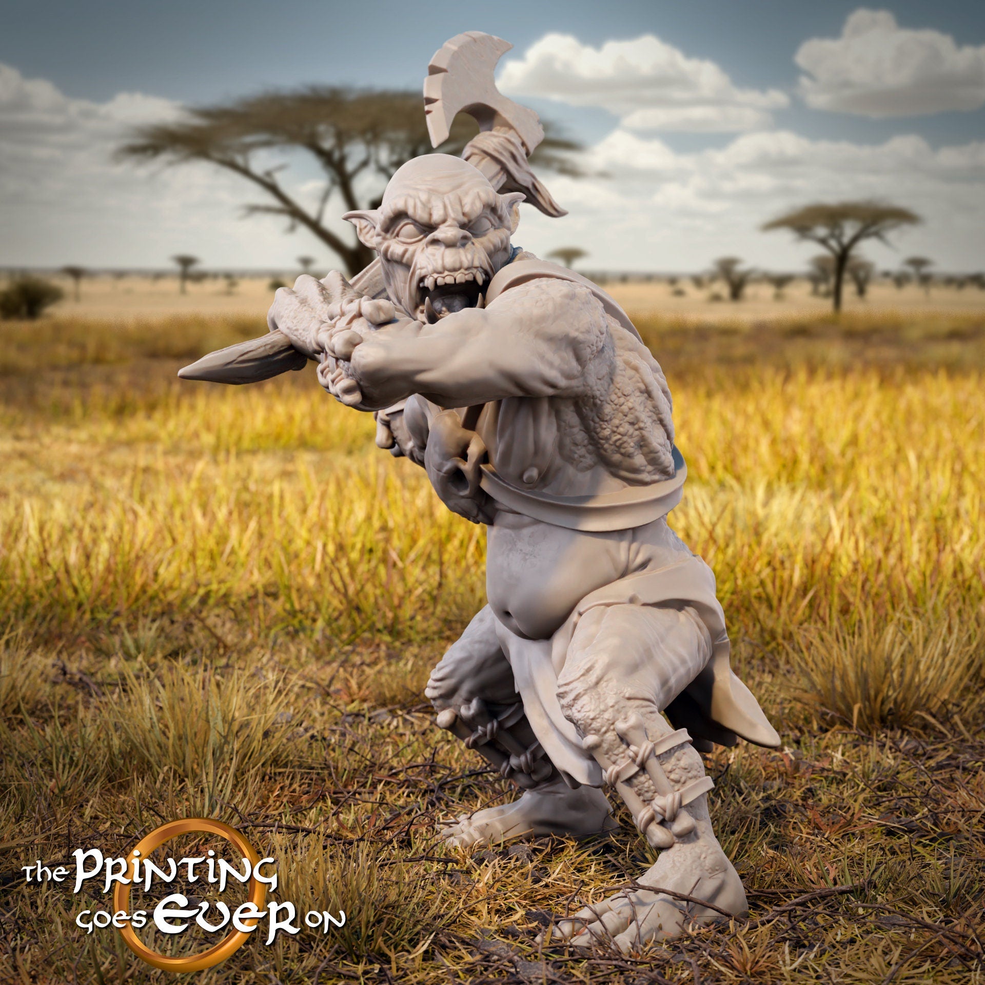 Half Troll C (sculpted by Print Goes Ever On)