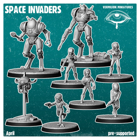 Alien Warband - Space Invaders (Sculpted by Vermillion Miniatures)