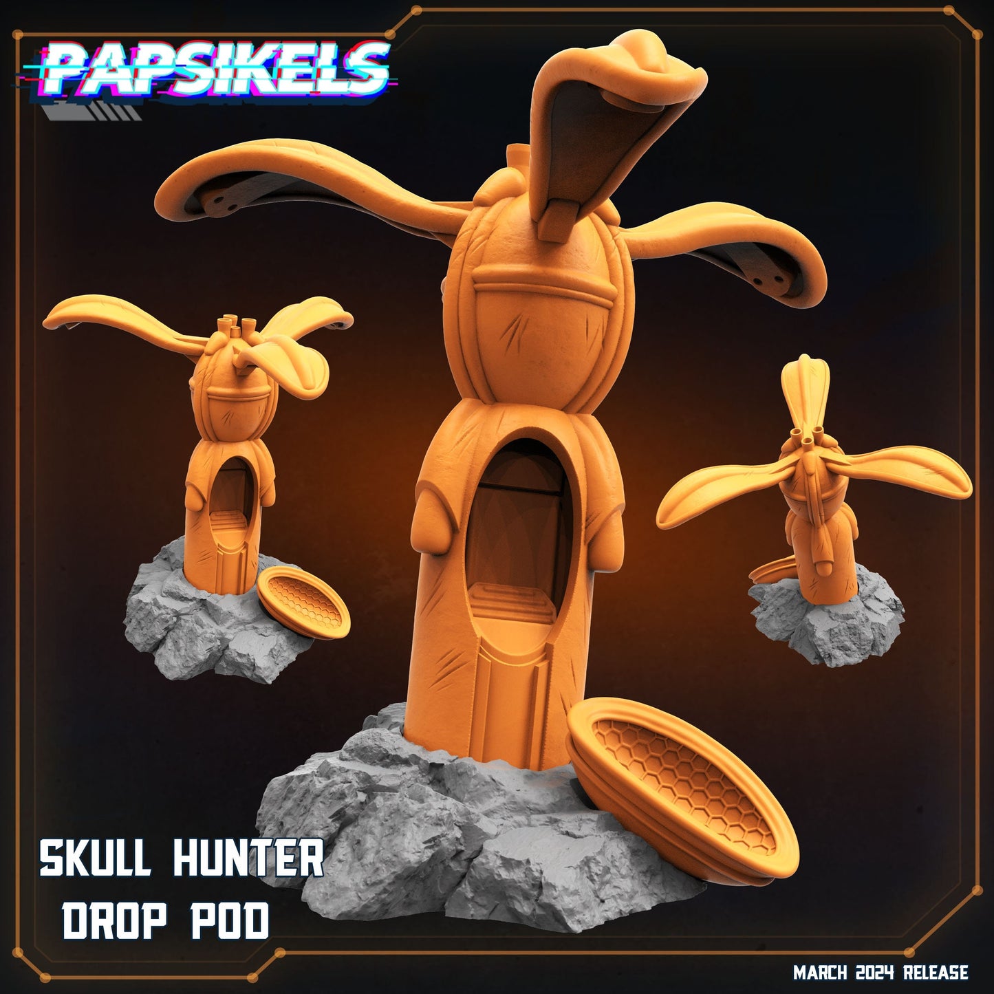 Skull Hunter Drop Pod (sculpted by Papsikels)