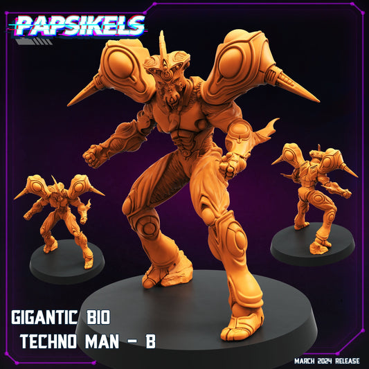 Gigantic Bio Techno Man B - Cyberpunk Miniature (sculpted by Papsikels)