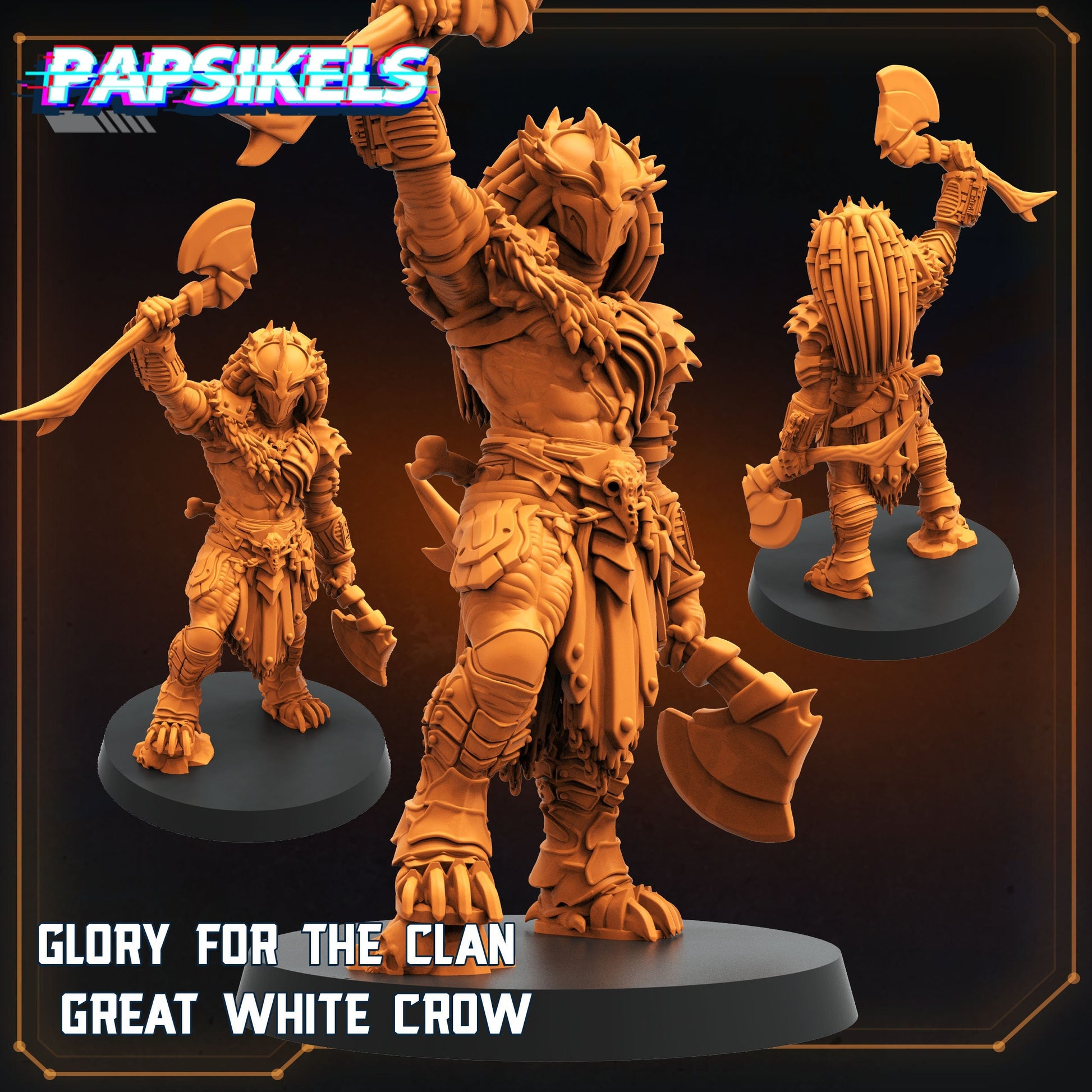 Glory for the Clan - Great White Crow (sculpted by Papsikels)