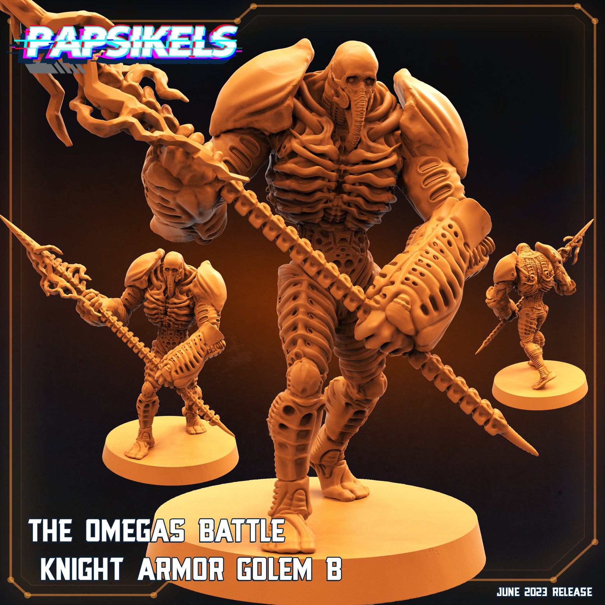 The Omega Battle Knight Armour Golem B (sculpted by Papsikels)