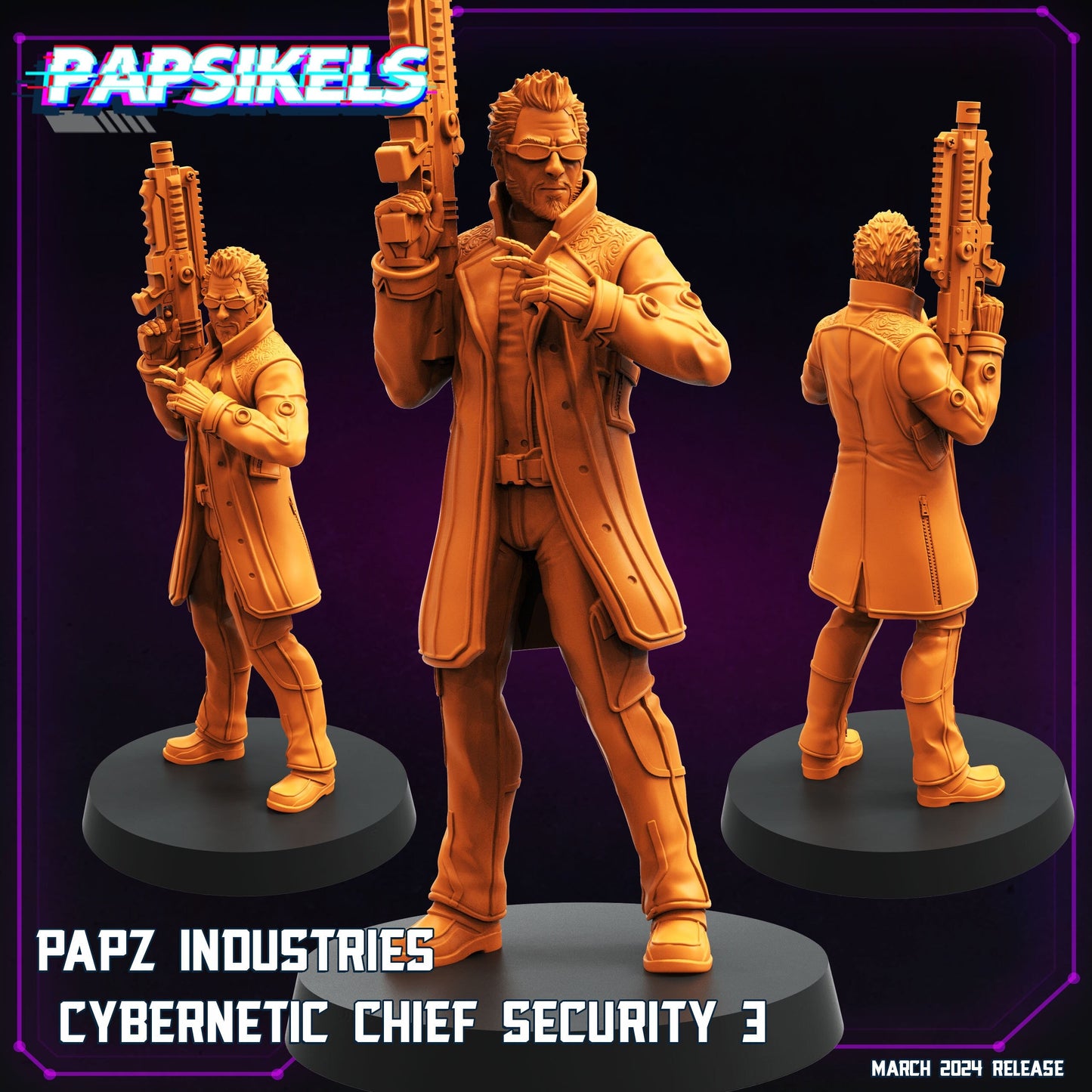 Papz Industries Cybernetic Chief Security 3 (sculpted by Papsikels)