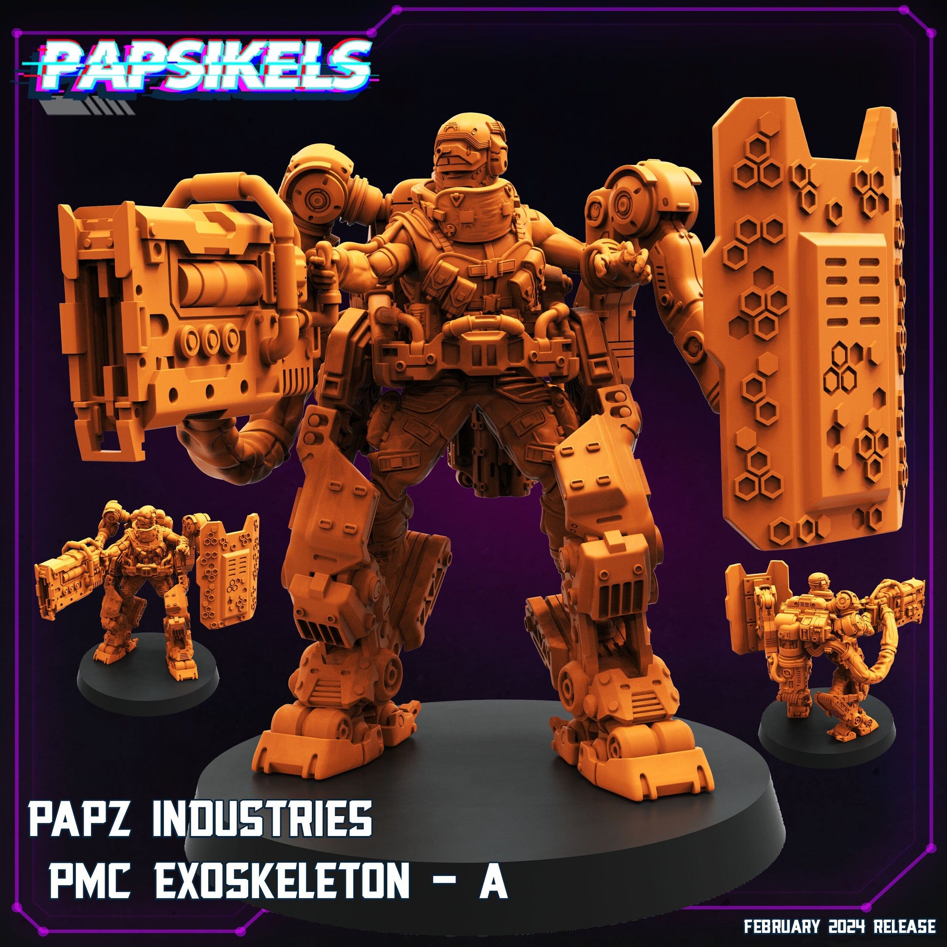 Papz Industries PMC Exoskeleton - A (sculpted by Papsikels)