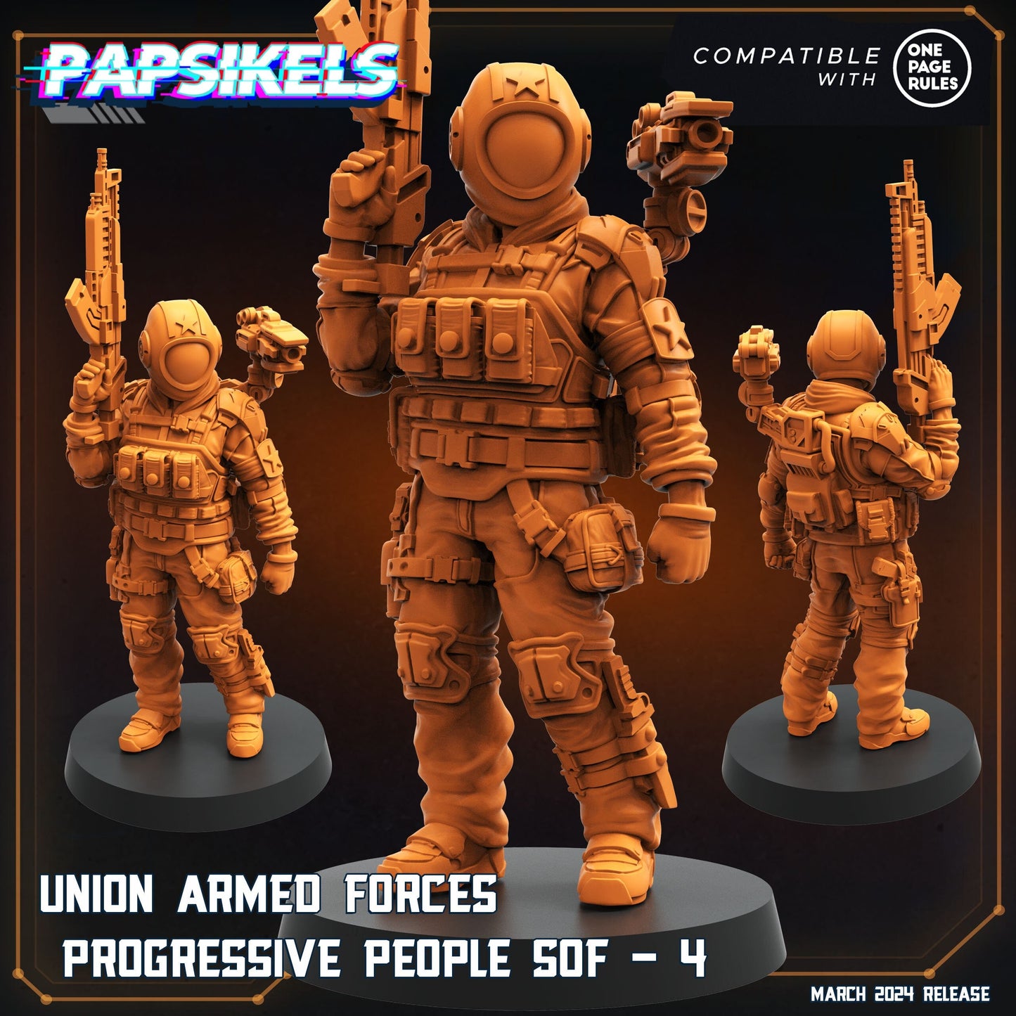 Union Armed Forces Progressive People SOF - 4 (sculpted by Papsikels)