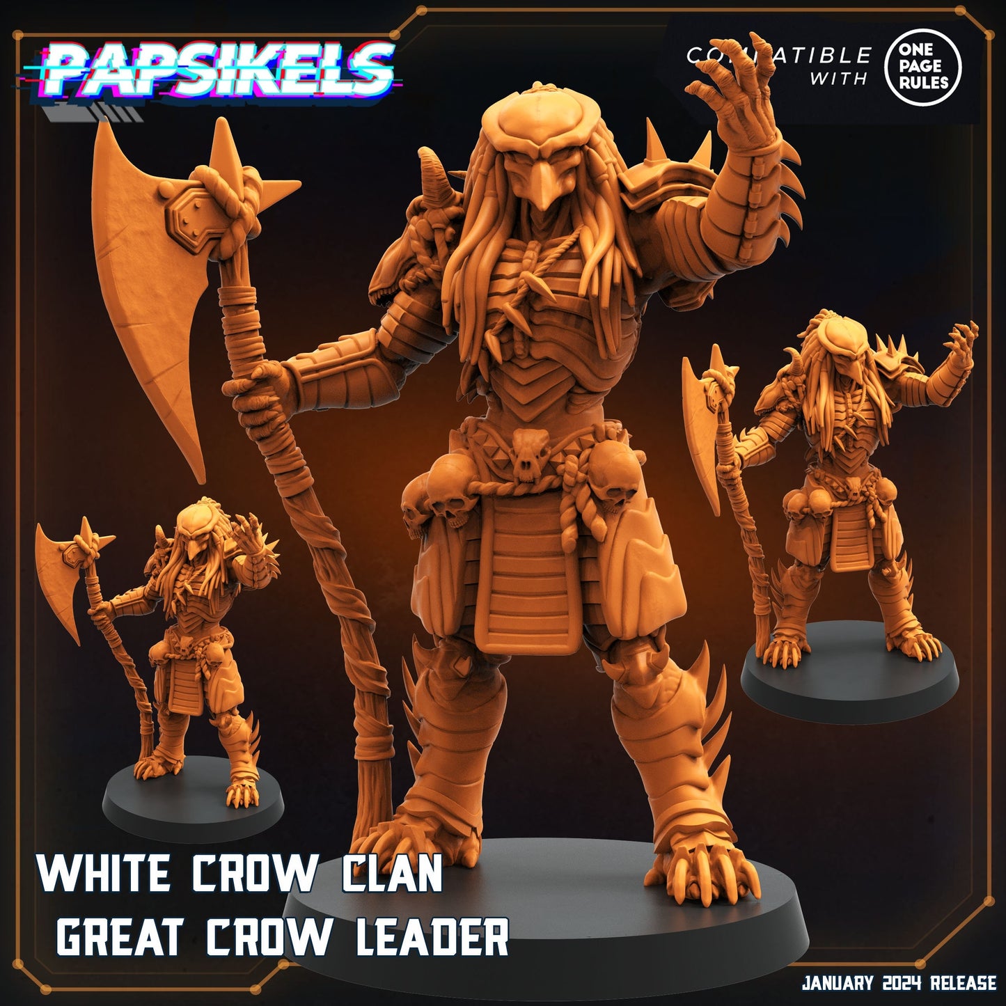 White Crow Clan Great Crow Leader (sculpted by Papsikels)