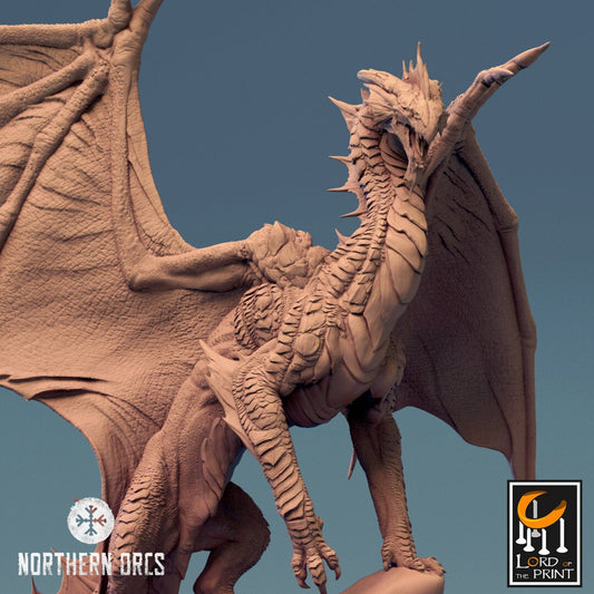Silver Dragon (Sculpted by Lord of the Print)