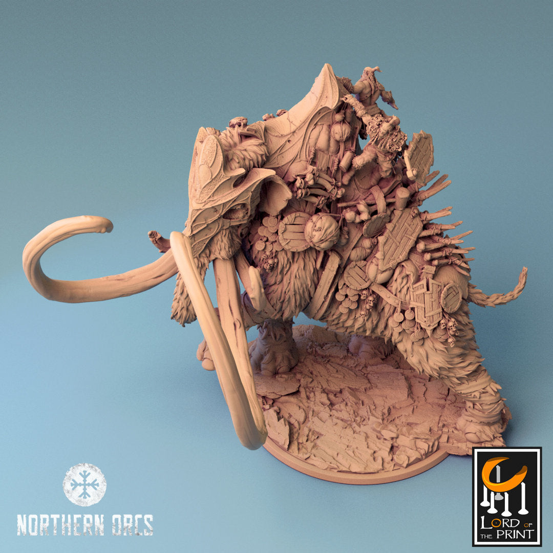 Mammoth, Frost Mantus (Sculpted by Lord of the Print)