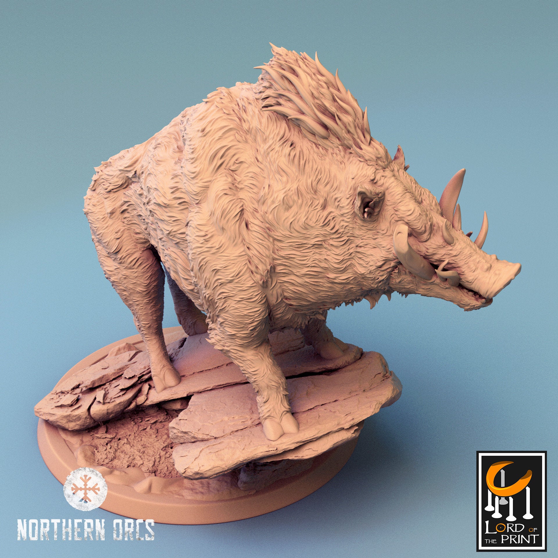 Boar - Rock (Sculpted by Lord of the Print)