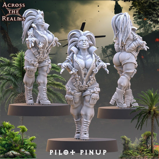 Pilot Pin-Up (sculpted by Across the Realms)