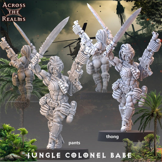 Jungle Colonel Babe - Pin-Up (sculpted by Across the Realms)