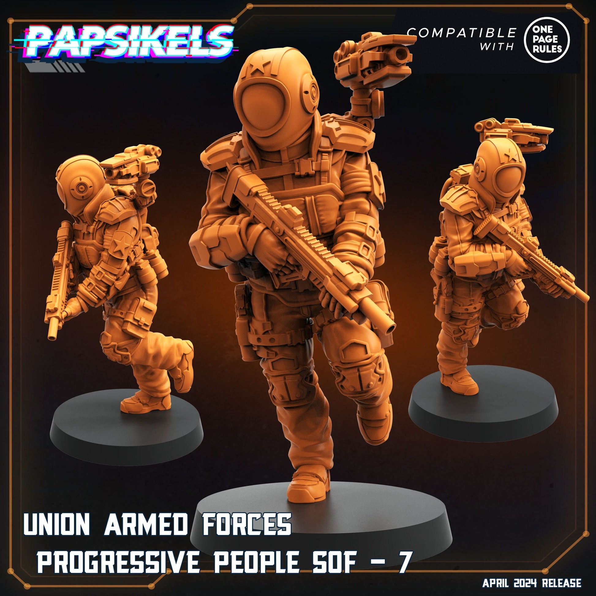 Union Armed Forces Progressive People SOF - 7 (sculpted by Papsikels)