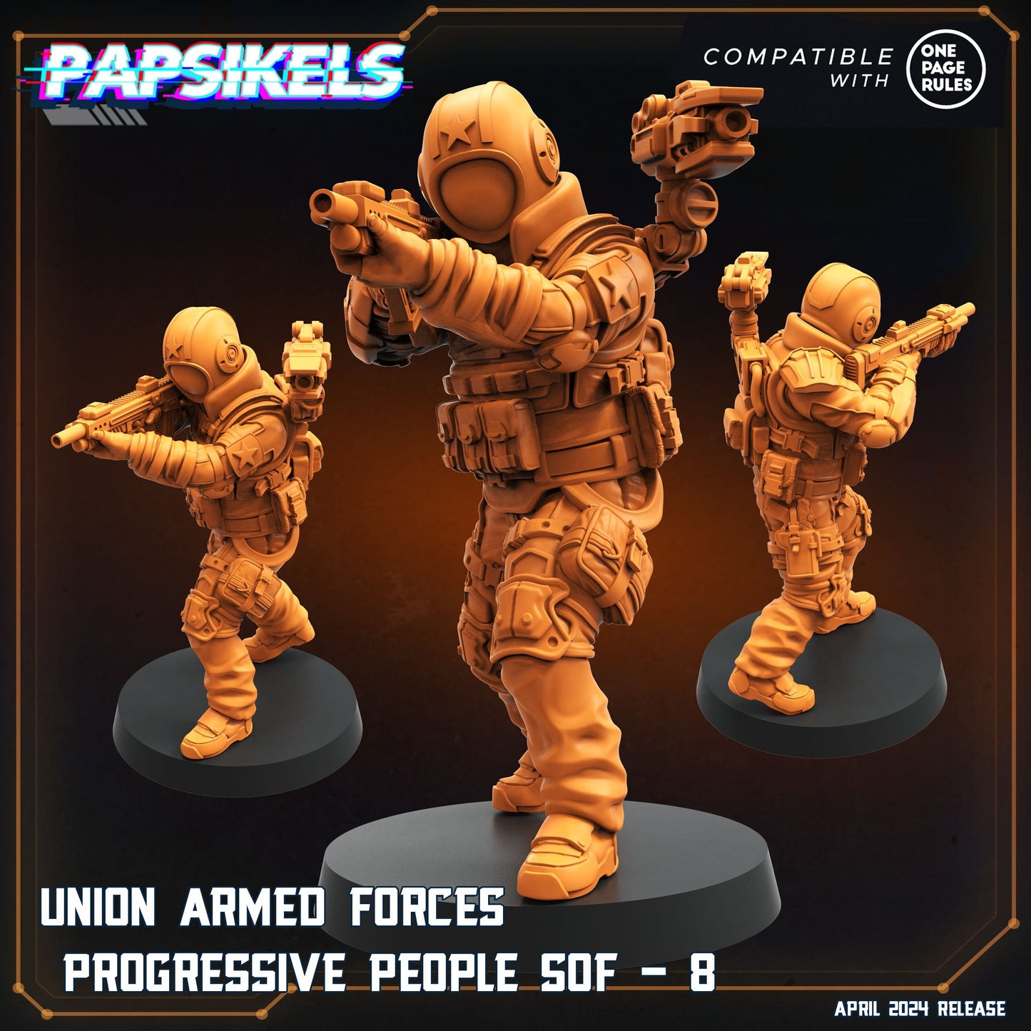 Union Armed Forces Progressive People SOF - 8 (sculpted by Papsikels)