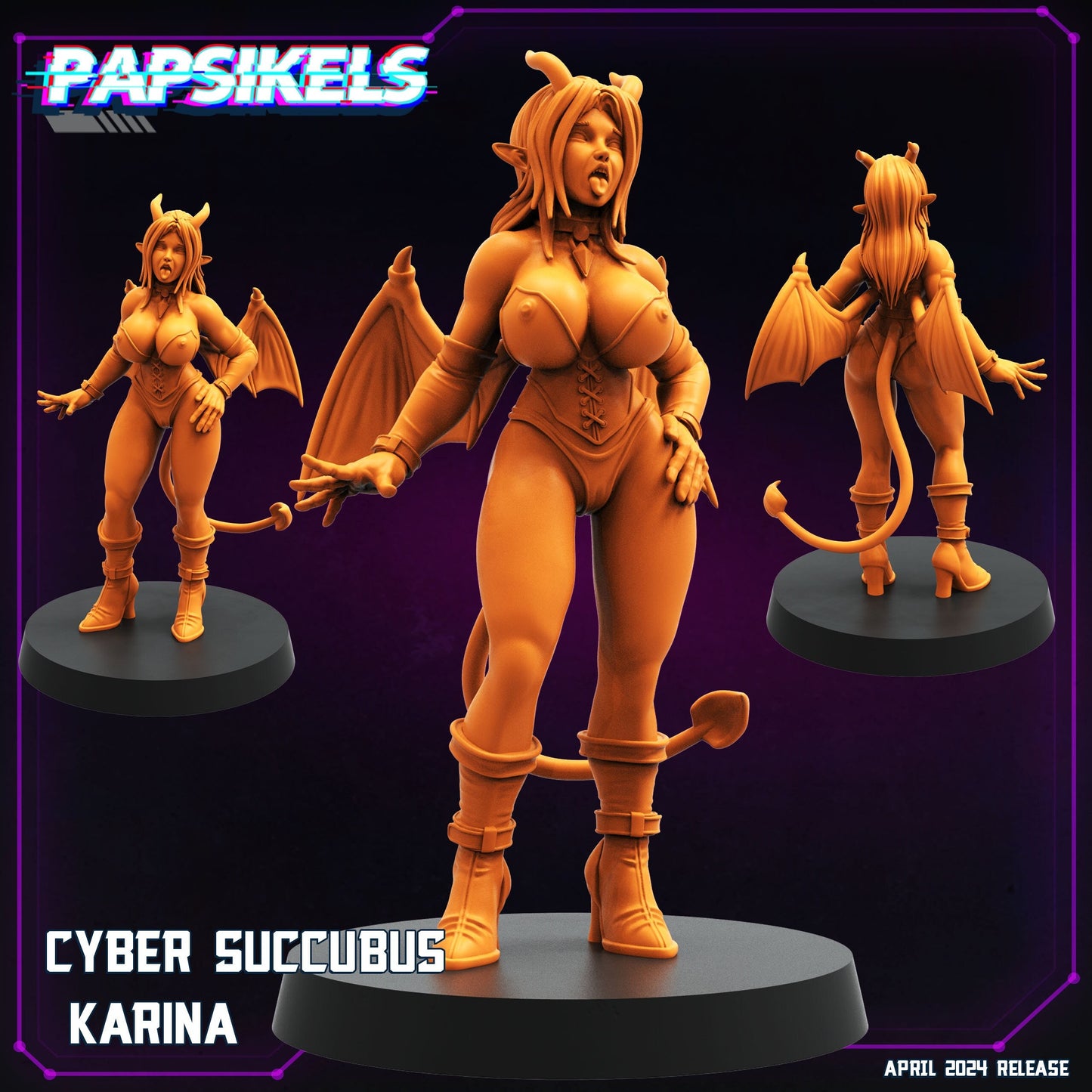 Cyber Succubus Karina (sculpted by Papsikels)