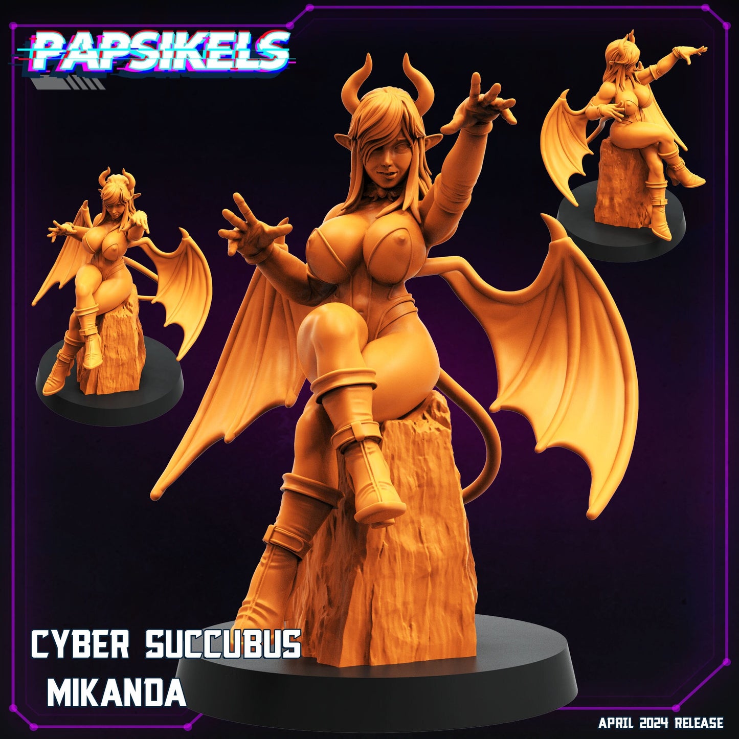 Cyber Succubus Mikanda (sculpted by Papsikels)