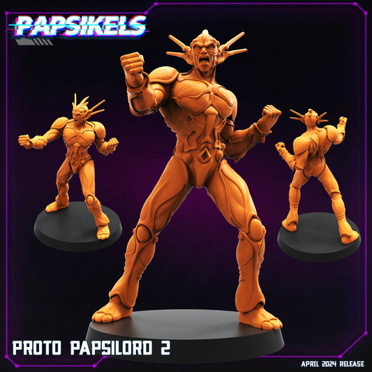 Proto Papsilord 2 - Cyberpunk Miniature (sculpted by Papsikels)