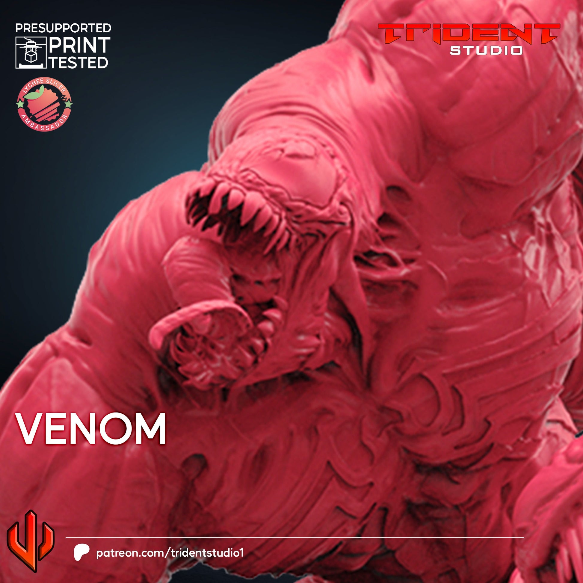 Venom (Fan art sculpted by Trident Studio) (Crisis Protocol Proxy/Alternative)