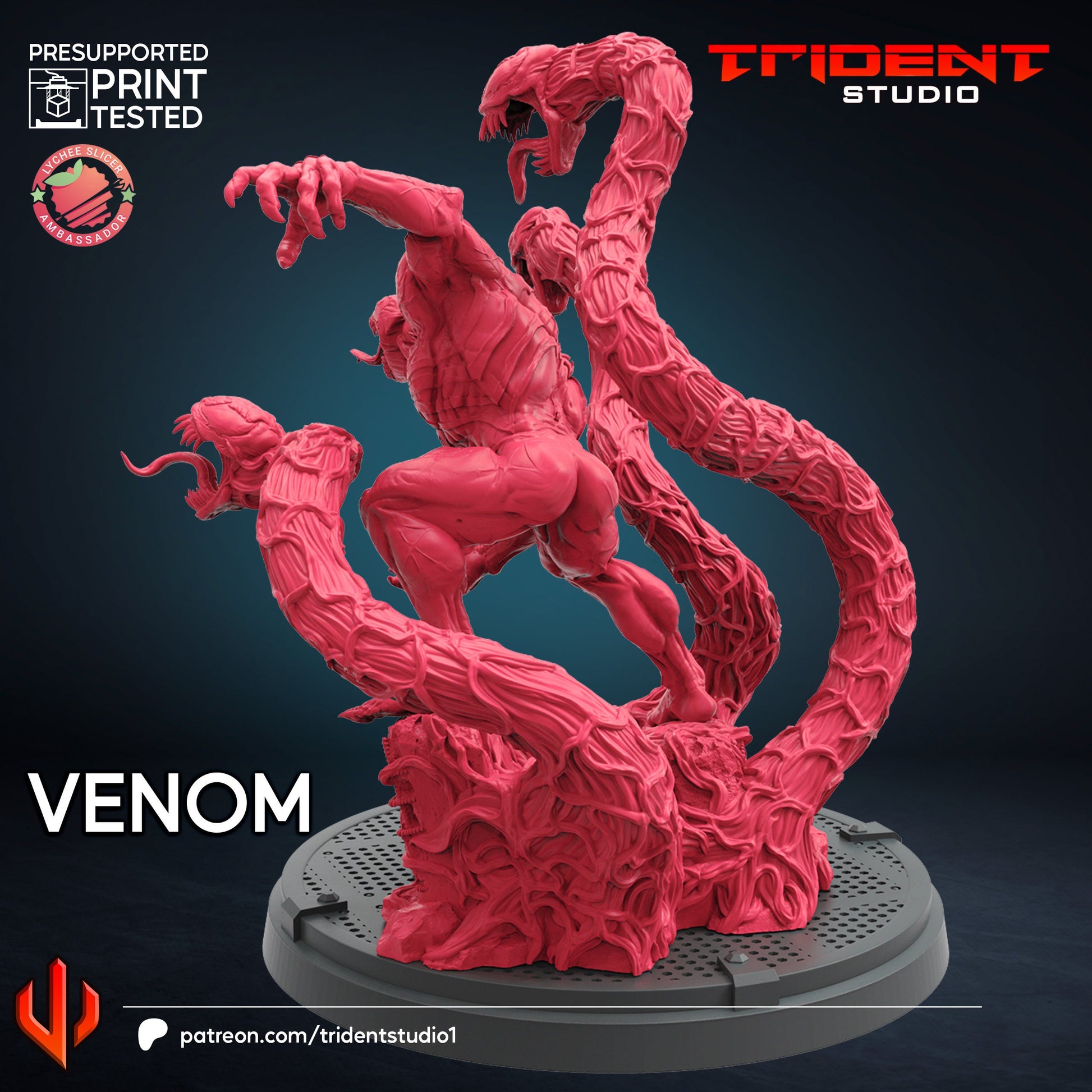 Venom (Fan art sculpted by Trident Studio) (Crisis Protocol Proxy/Alternative)