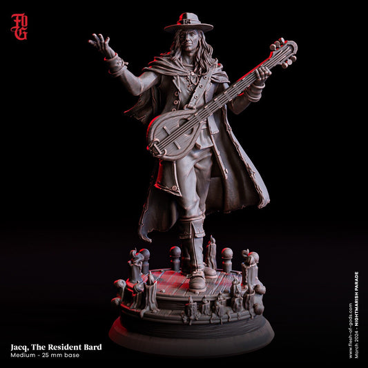 Jacq, The Resident Bard - The Nightmarish Parade (sculpted by Flesh of Gods miniatures)