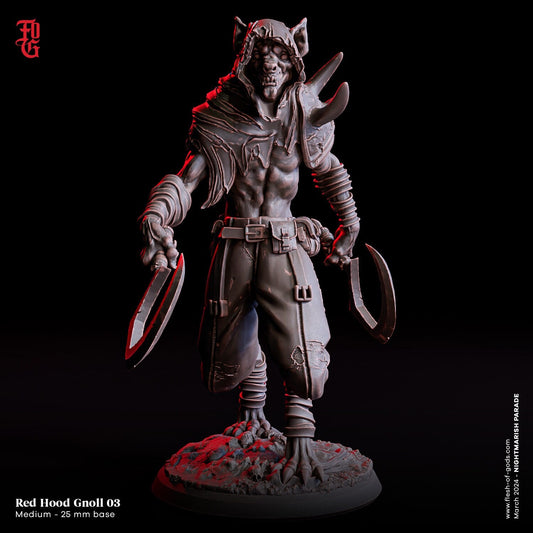 Red Hood Gnoll 03 - The Nightmarish Parade (sculpted by Flesh of Gods miniatures)