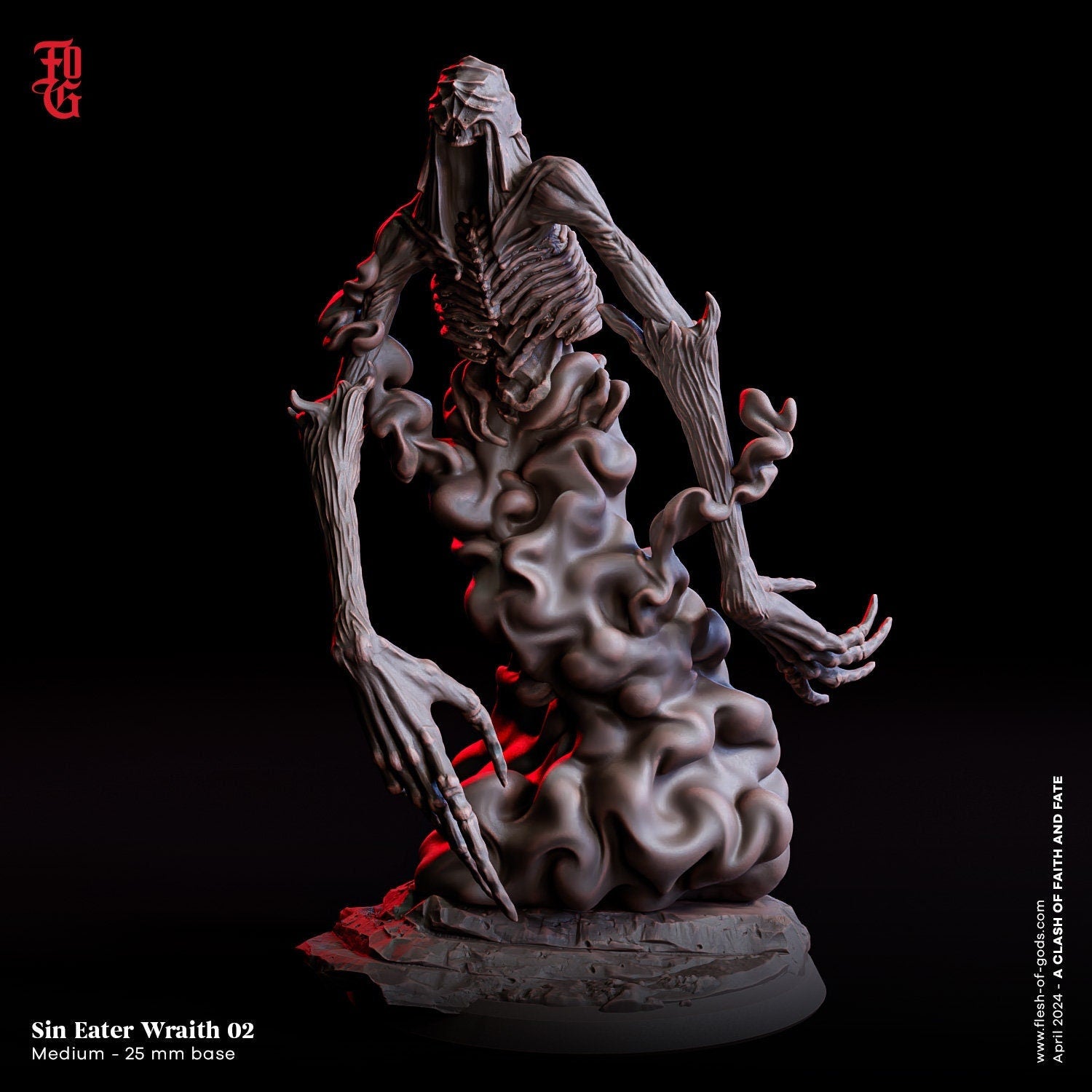 Sin Eater Wraith 02 - A Clash of Faith and Fate (sculpted by Flesh of Gods miniatures)