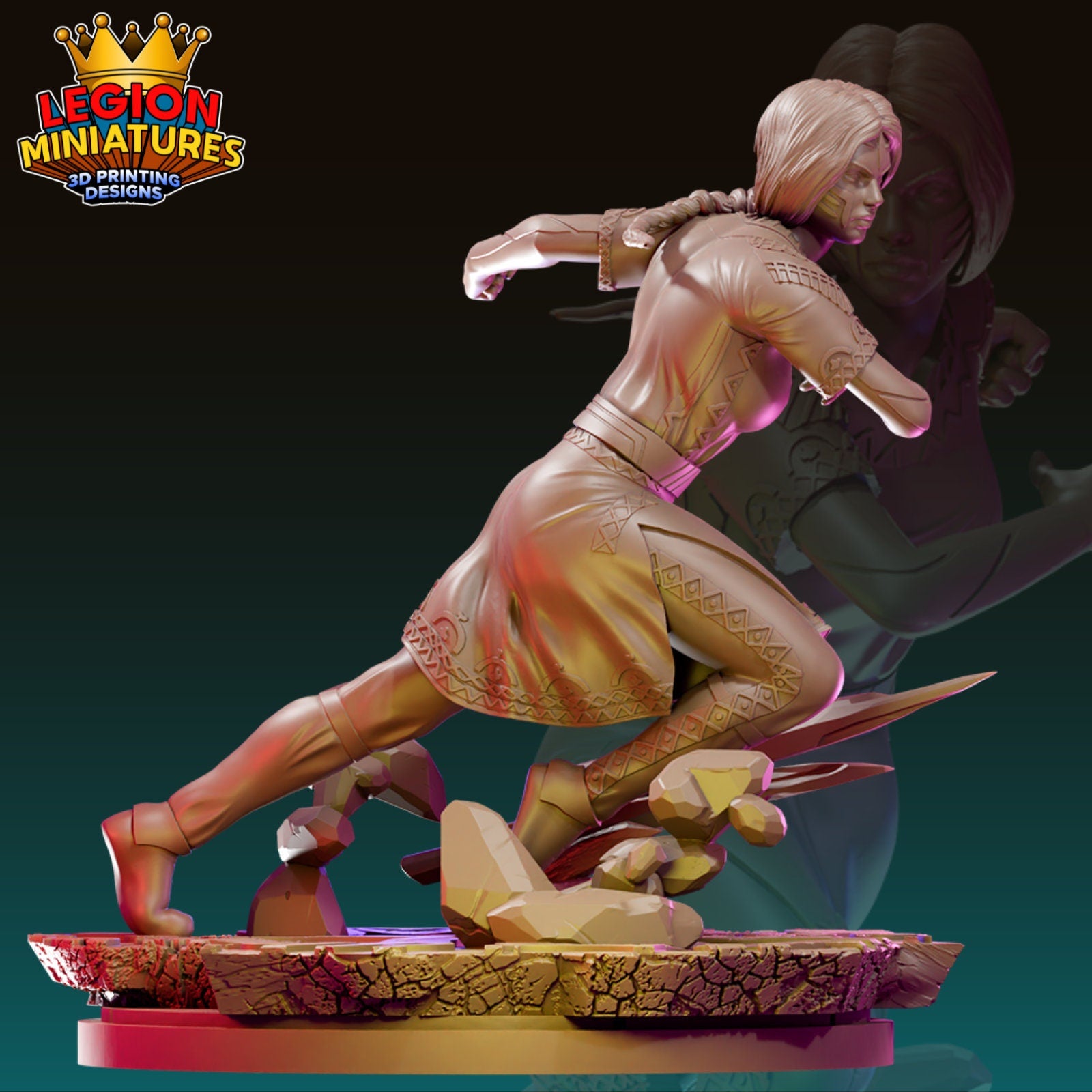 Kahhori Fan-Art 40mm Miniature (Sculpted by Legion Miniatures) (Crisis Protocol Proxy/Alternative)