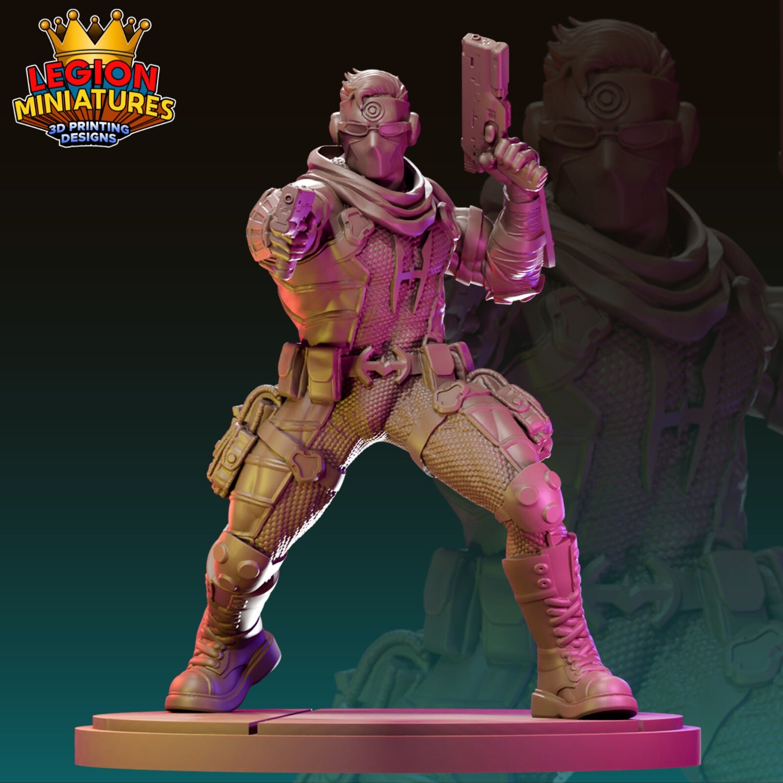 Ultimate Hawkeye Fan-Art 40mm Miniature (Sculpted by Legion Miniatures) (Crisis Protocol Proxy/Alternative)