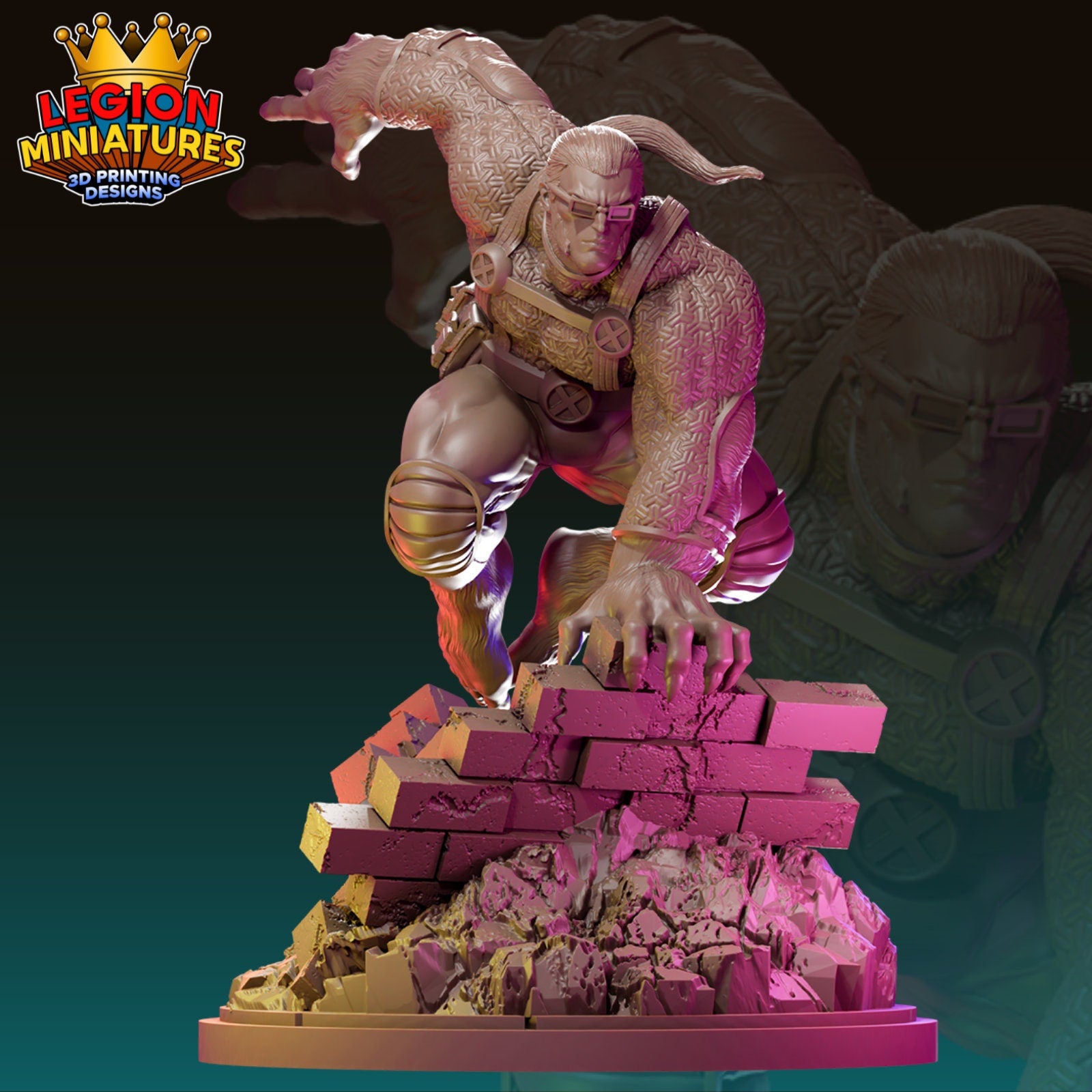 Ultimate Beast Fan-Art 40mm Miniature (Sculpted by Legion Miniatures) (Crisis Protocol Proxy/Alternative)