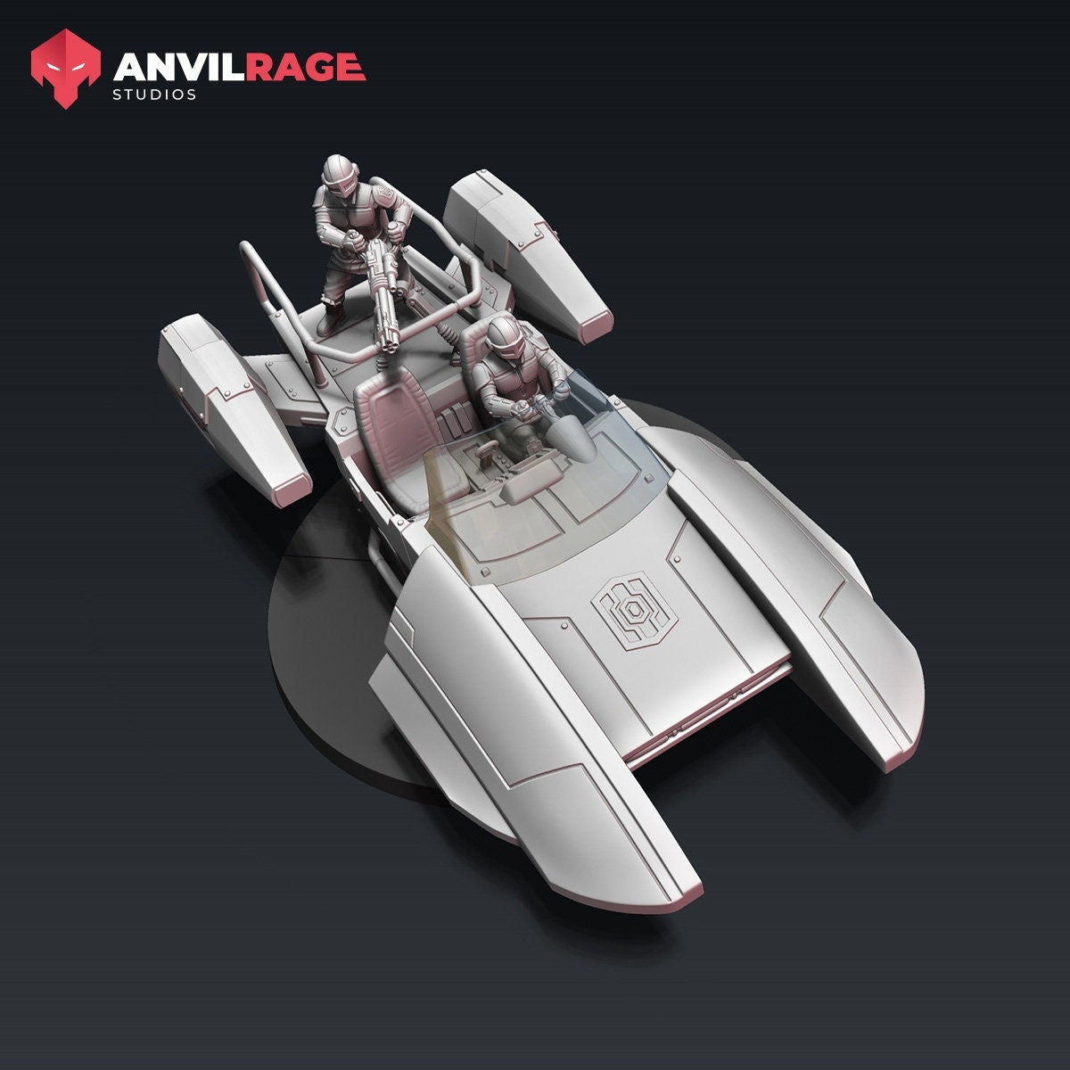 Old Way Peacekeepers Land Speeder (Sculpted by Anvilrage Studios)