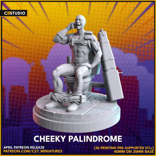 Bob Agent of Hydra / Cheeky Palindrome 40mm miniature (sculpted by C27 collectibles) (Crisis Protocol Proxy/Alternative)