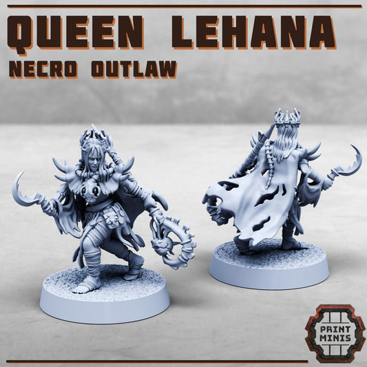 Queen Lehana - Necro Outlaw (by Print Minis)