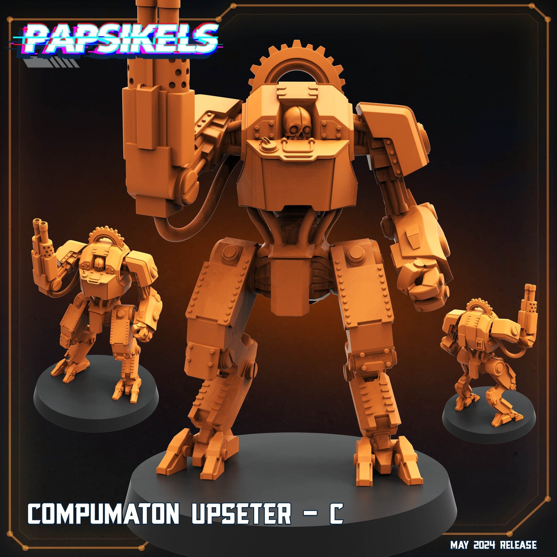 Compumaton Upseter C - Helldivers Fan Art (sculpted by Papsikels)