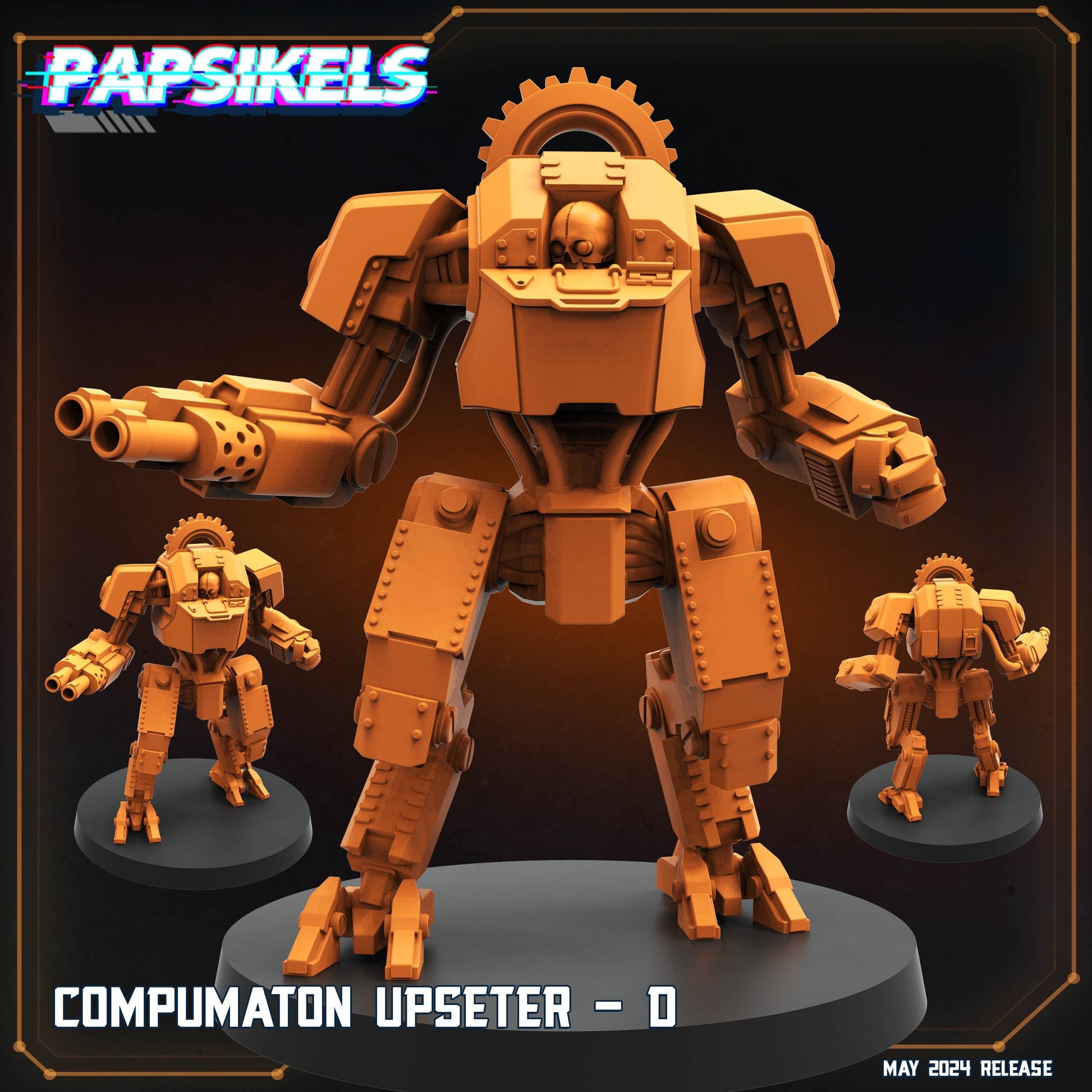 Compumaton Upseter D - Helldivers Fan Art (sculpted by Papsikels)