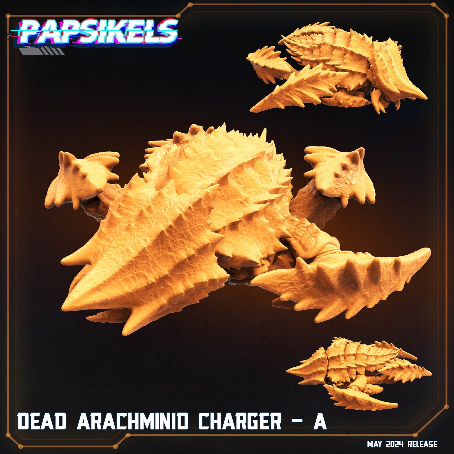 Dead Arachminid Charger A - Helldivers Fan Art (sculpted by Papsikels)