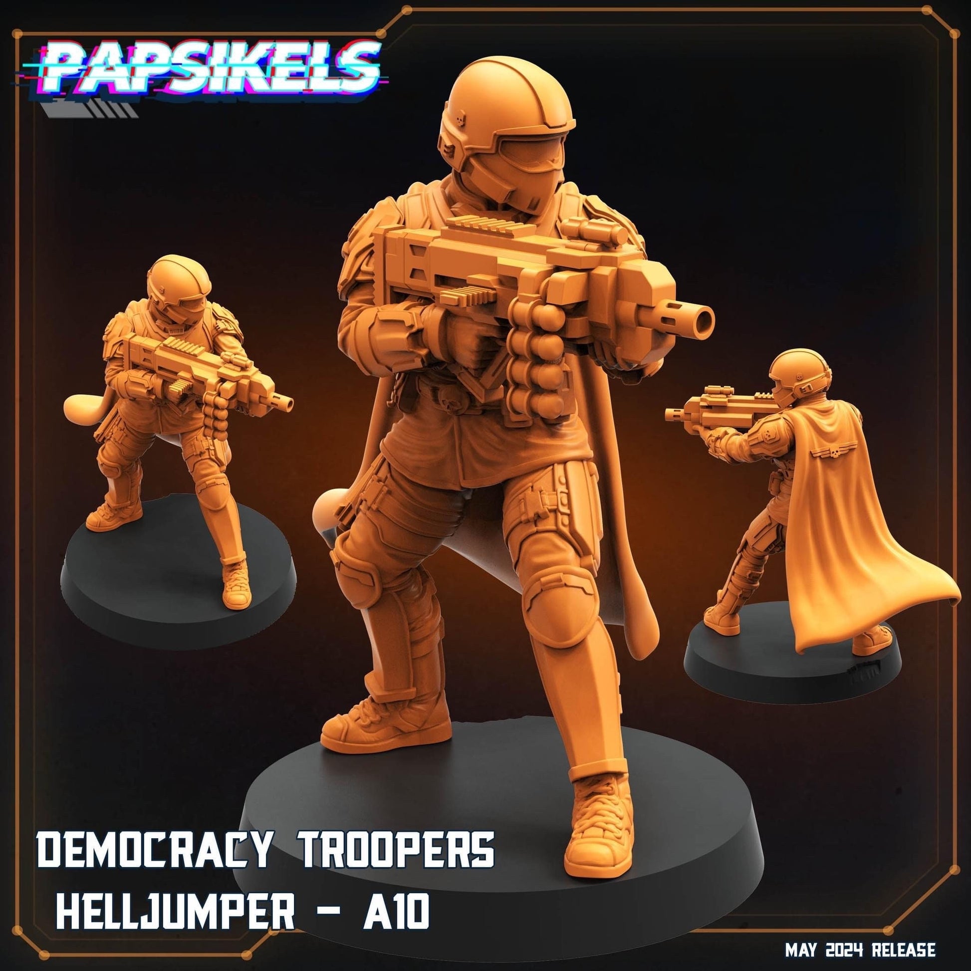 Democracy Troopers Helljumper A10 - Helldivers Fan Art (sculpted by Papsikels)