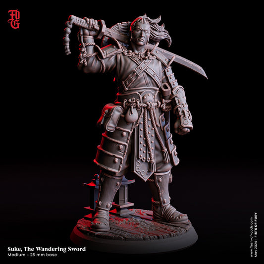 Suke, The Wandering Sword - Fists of Fury (sculpted by Flesh of Gods miniatures)