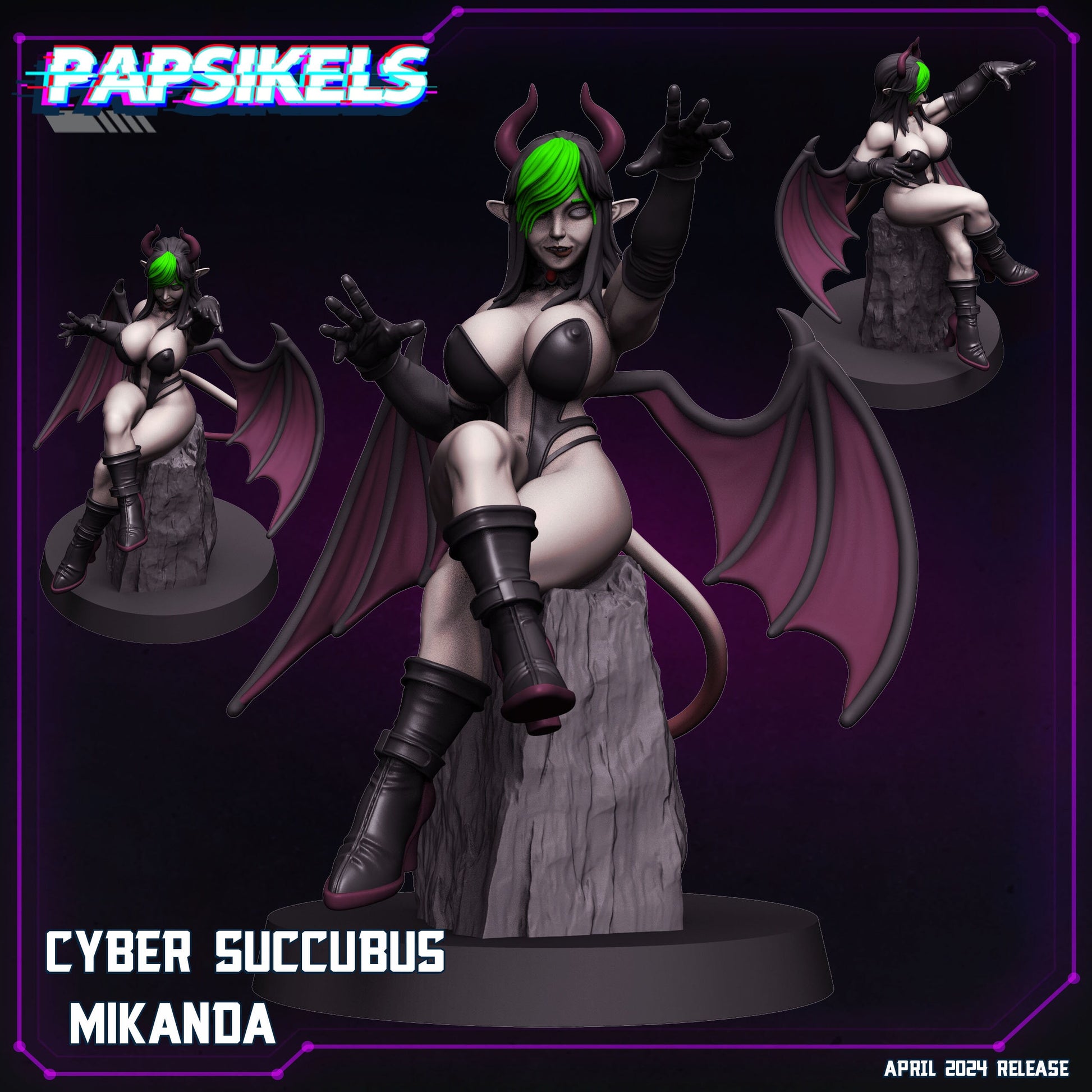 Cyber Succubus Galema (sculpted by Papsikels)