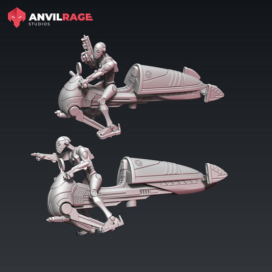 Ninja Speeder - set of 2 (Sculpted by Anvilrage Studios)