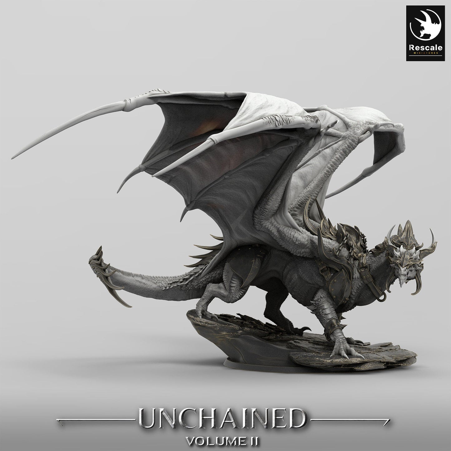 Unchained War Dragon - Standing Pose (Sculpted by Rescale Miniatures)