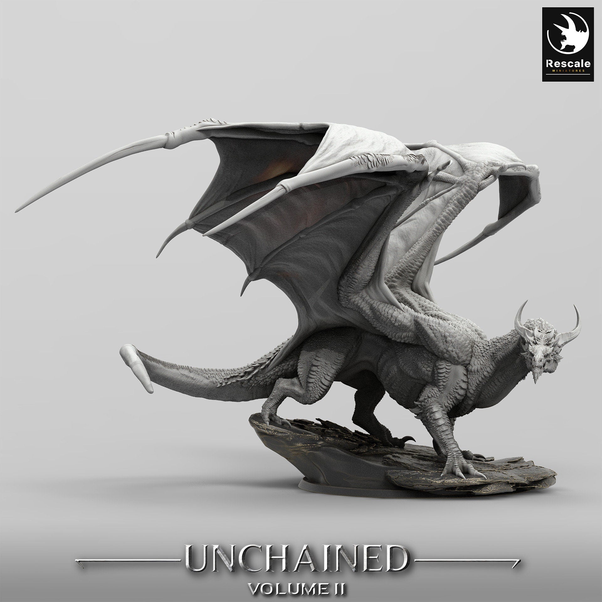 Unchained War Dragon - Standing Pose (Sculpted by Rescale Miniatures)